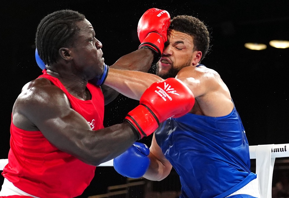 Aziz Abdul (left) was left raging after his defeat to Damar Thomas (Jane Barlow/PA)