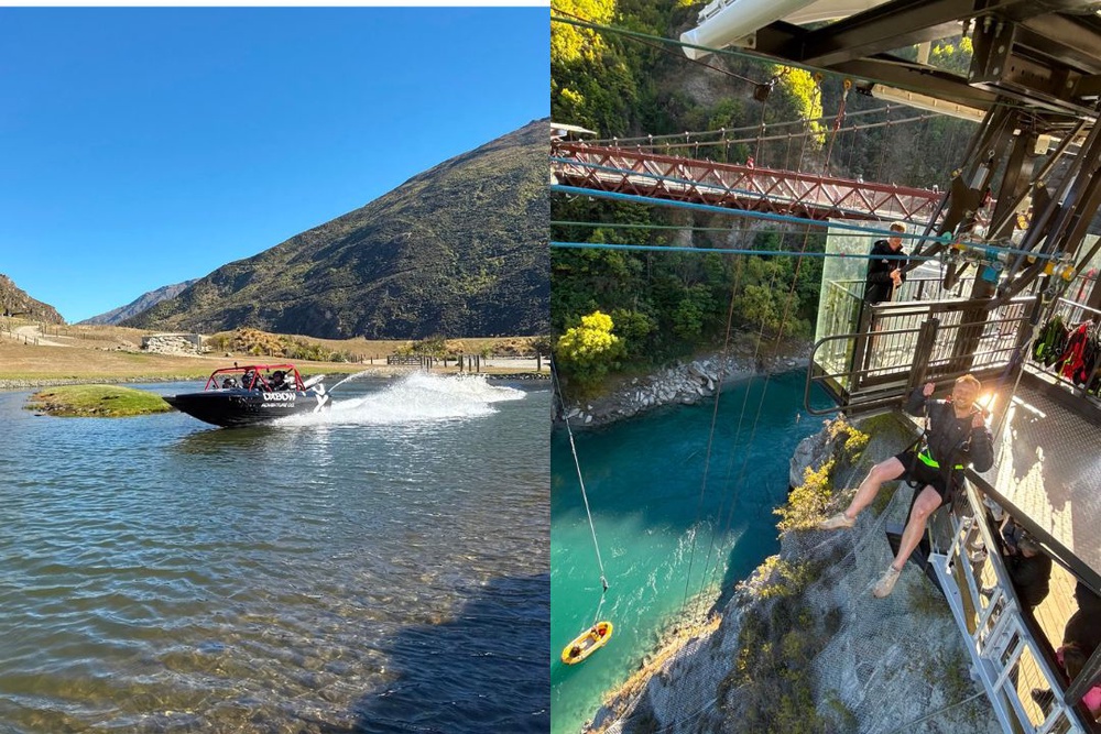 I found bungee jumping in any form is not for me, but jet boating is a lot of fun (Harry Bullmore/The Independent)