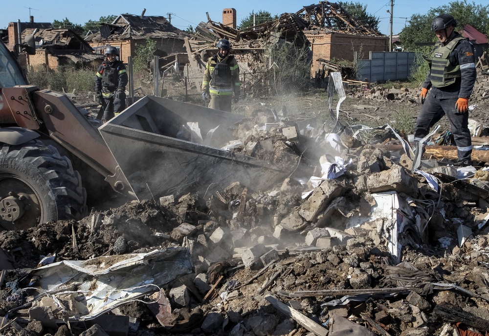 Zelensky said preliminary data shows a North Korean missile was used (Reuters)