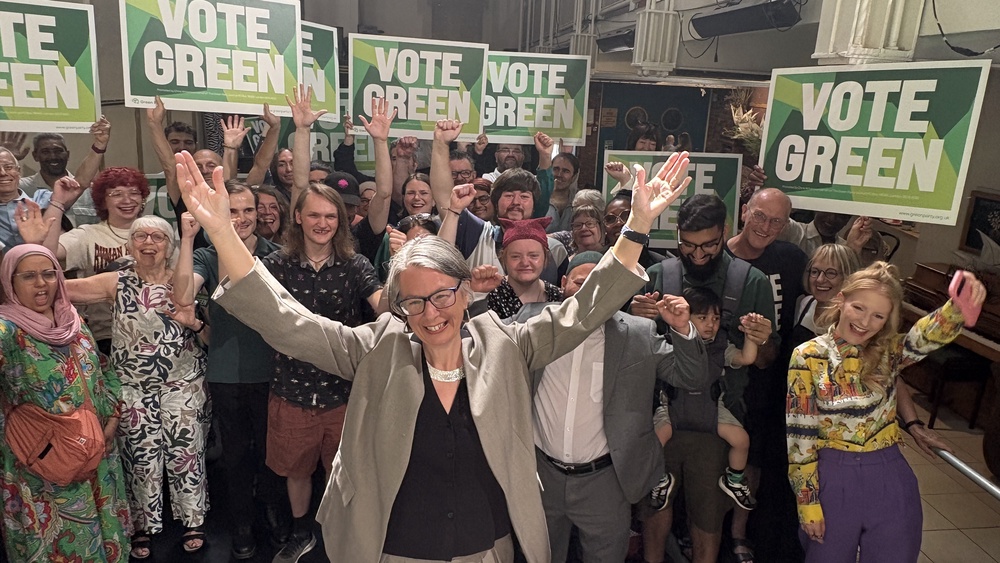 Green Party candidate Geraldine Coggins (Rich McCarthy/PA) (PA Wire)