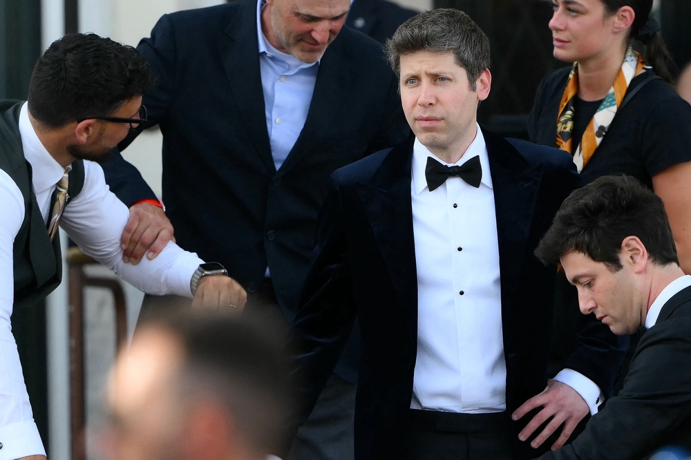 Sam Altman at Jeff Bezos and Lauren Sanchez's wedding (AFP/Getty)