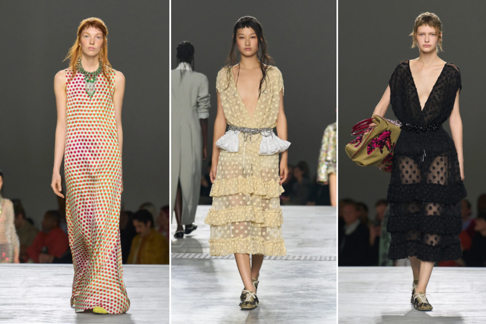 Not just a throwback: the print got a modern update at this year's SS26 runway show (Dries Van Noten)