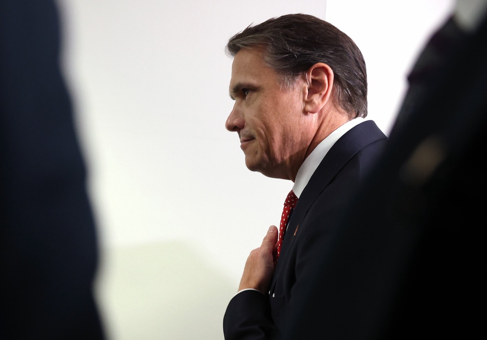Todd Blanche's nomination remains in limbo as key senators threaten to withhold their votes over Donald Trump's settlement with the IRS (Getty)