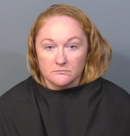 Charlene O’Connell, the 32-year-old mother of two of Jerome’s other children who was also there when Jonnie swallowed the pills, was arrested as well (West Melbourne Police Department)