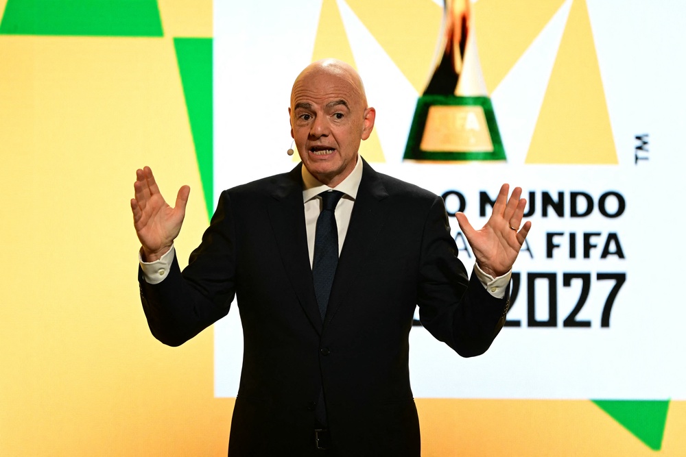 Fifa president Gianni Infantino has publicly backed the plan to introduce the Fifa Forward Enterprise commerical entity (AFP/Getty)