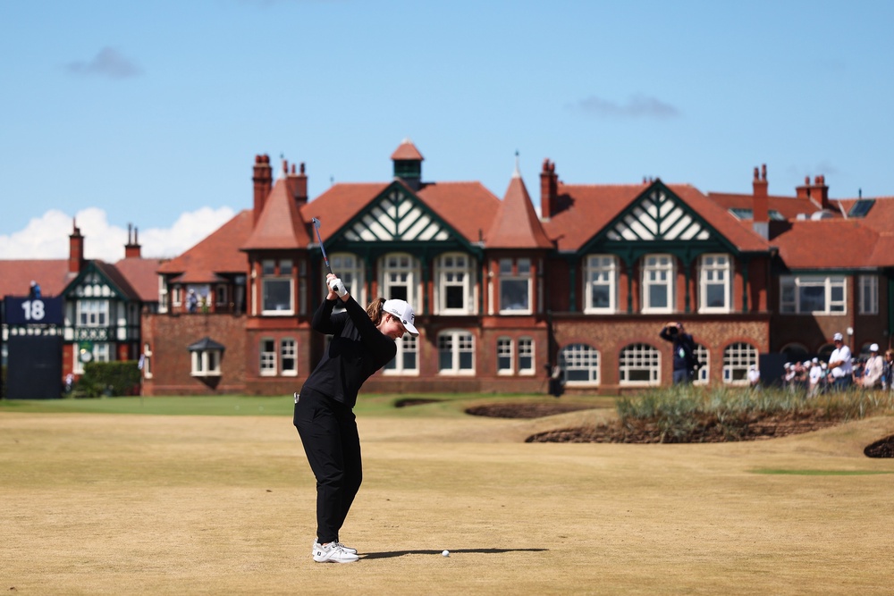 Lottie Woad made a solid start with a blemish-free round at Lytham (Getty)