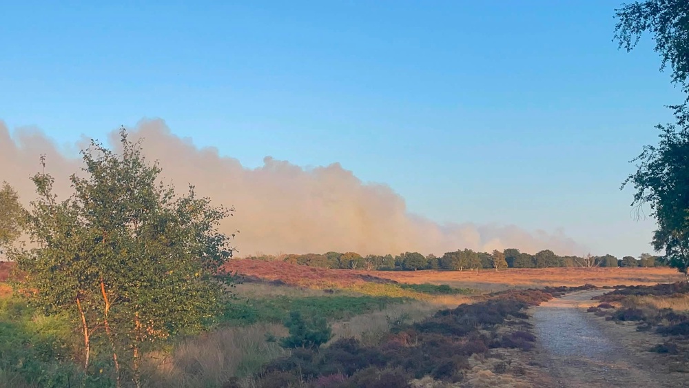 Smoke is visible across Suffolk on Thursday morning (Billy Rogers/Facebook)