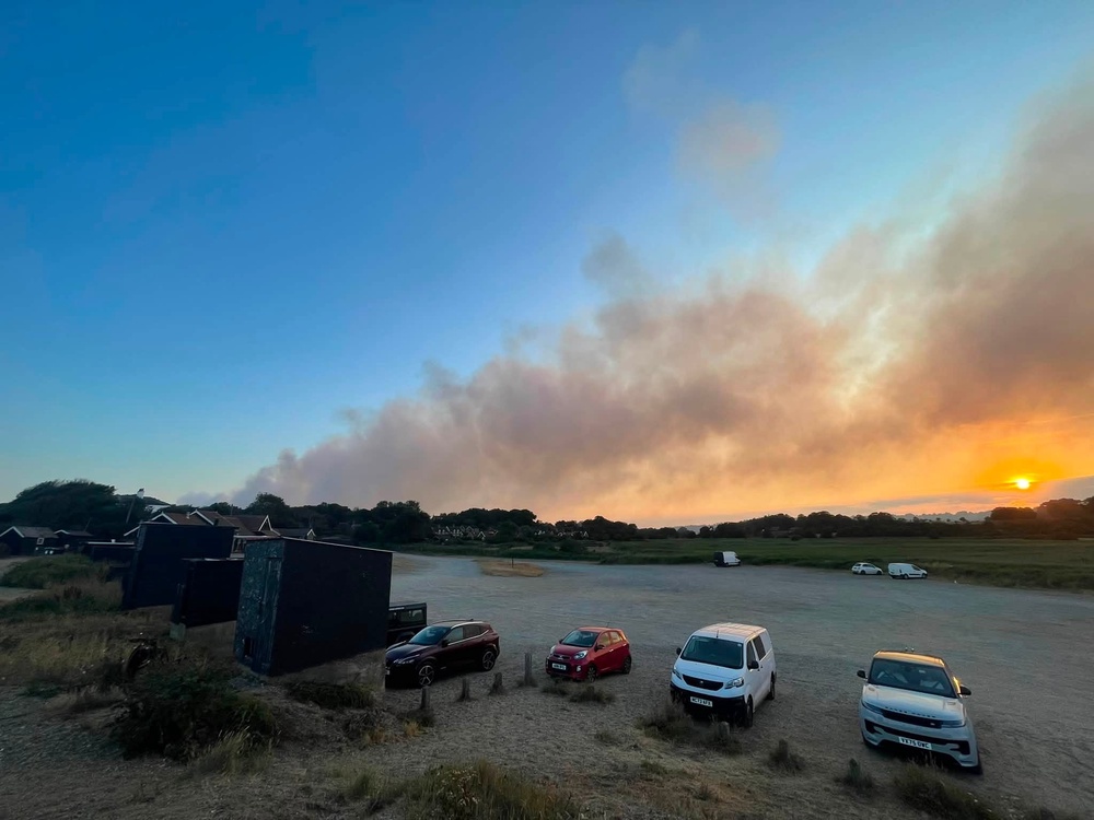 Around 90 firefighters have been mobilised to tackle the blaze (Billy Rogers/Facebook)