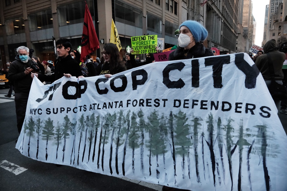 The government was investigating Tunick because of his association with Defend the Atlanta Forest that opposed the building of an Atlanta police and fire training center dubbed Cop City, Tunick’s lawyer said (Getty Images)