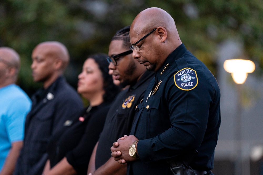 Barnes is the second Black police chief in Seattle (David Ryder/Getty Images)