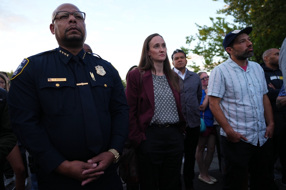 Barnes was out of town at a law enforcement conference when gunfire erupted last weekend at the Bite of Seattle (AP Photo/Lindsey Wasson)