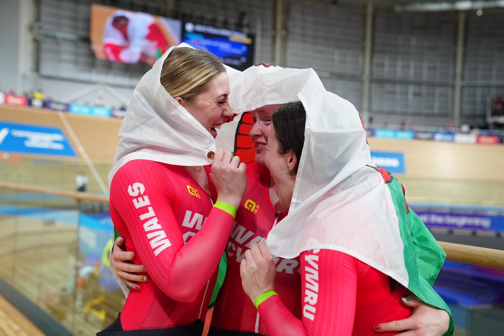 Wales took gold in the velodrome (PA)