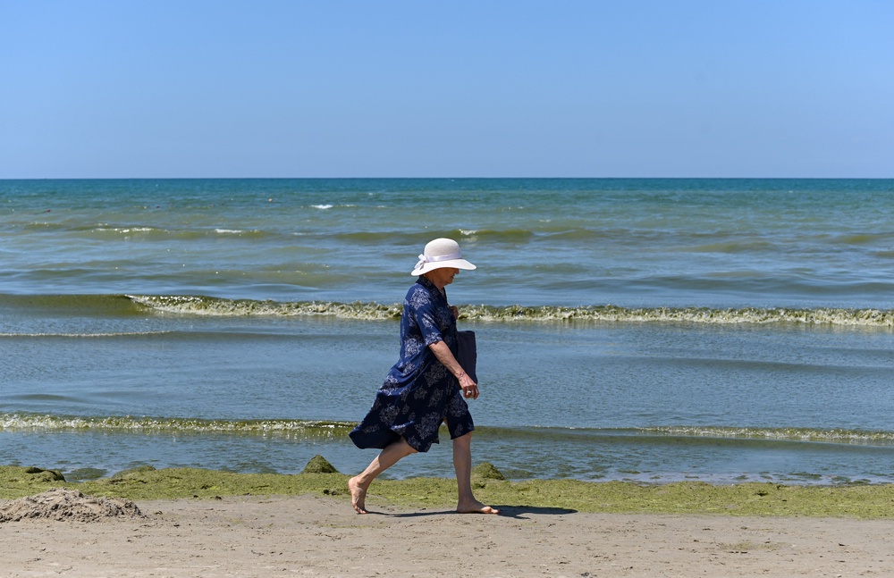The Black Sea resort city of Anapa has seen fewer holidaymakers amid the conflict with Ukraine (Reuters)