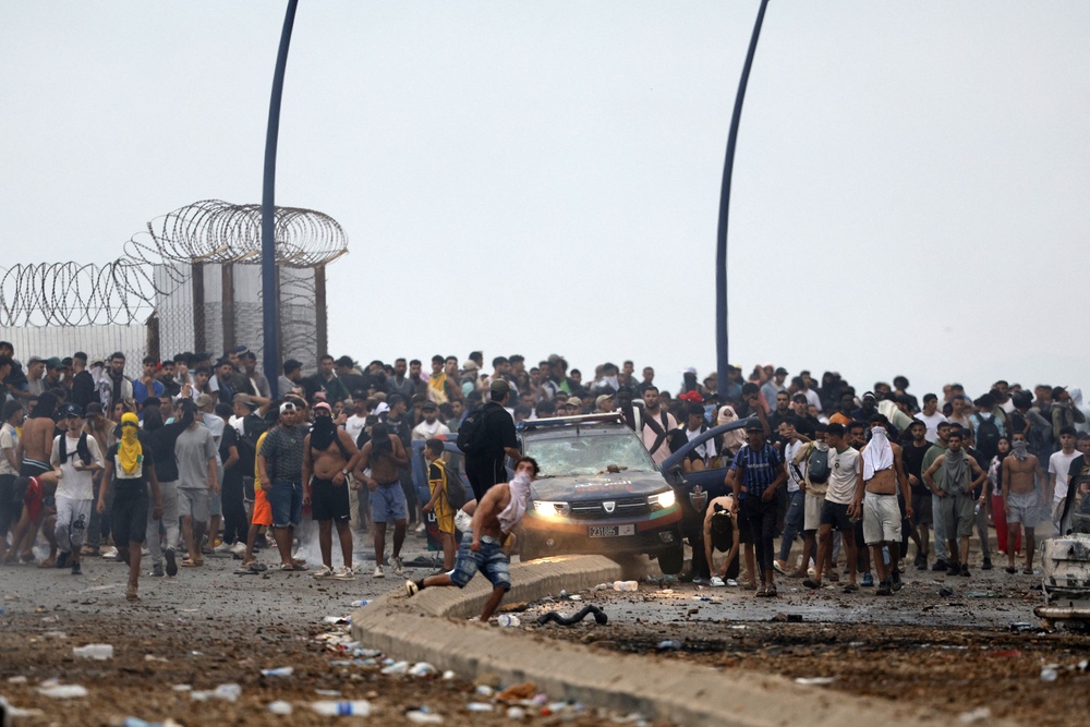 Thousands of migrants have crossed into the territory (AFP/Getty)