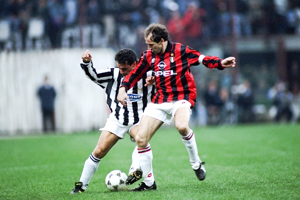 Baresi became the first player in Italian football history to have a shirt number retired after him (Getty)