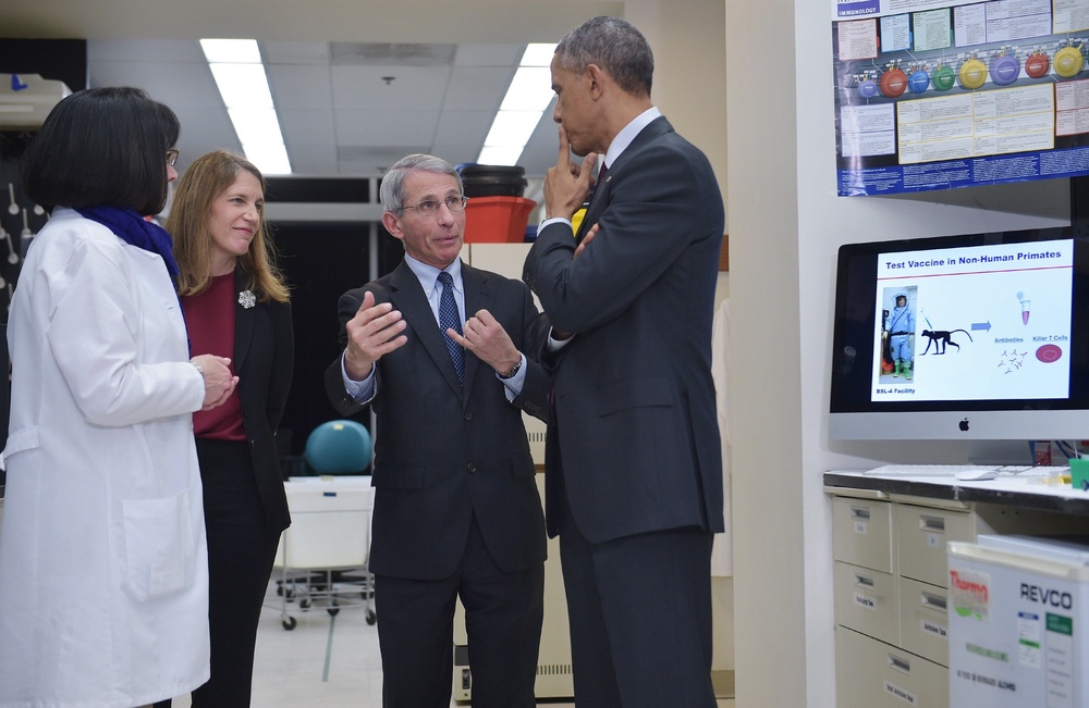 Fauci and Obama, pictured together in 2014, reportedly spoke by phone in 2021 as Fauci faced intense criticism from MAGA supporters over his handling of the COVID-19 pandemic, including attacks from the Trump family (AFP/Getty)
