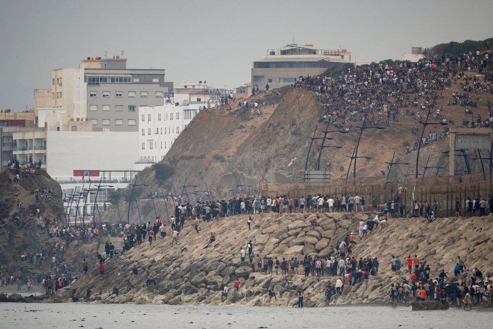 The Spanish government have blamed human traffickers and social media misinformation for the influx (AFP/Getty)