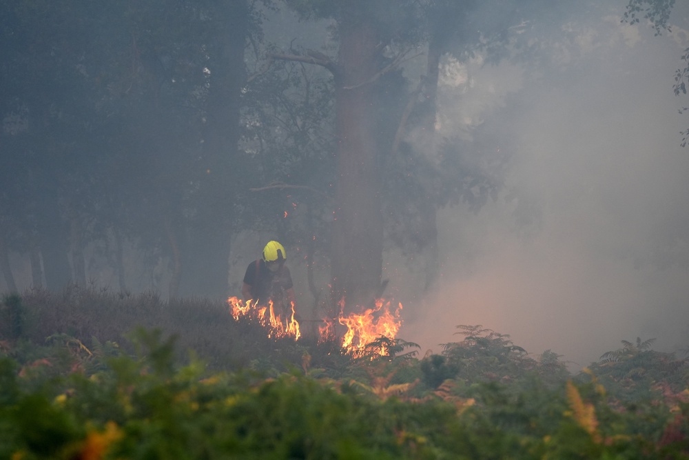 Suffolk’s fire service said the situation was ‘dynamic and potentially changeable’ (Joe Giddens/PA) (PA Wire)