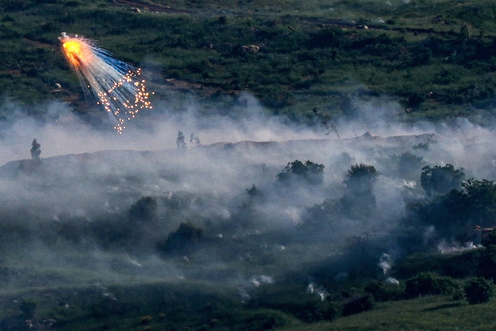 Israel is believed to have used white phosphorus against civilians in Gaza (Reuters)