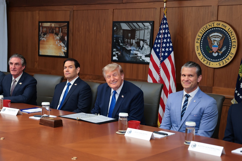 Hegseth’s comments sparked laughter at a cabinet meeting (Getty Images)