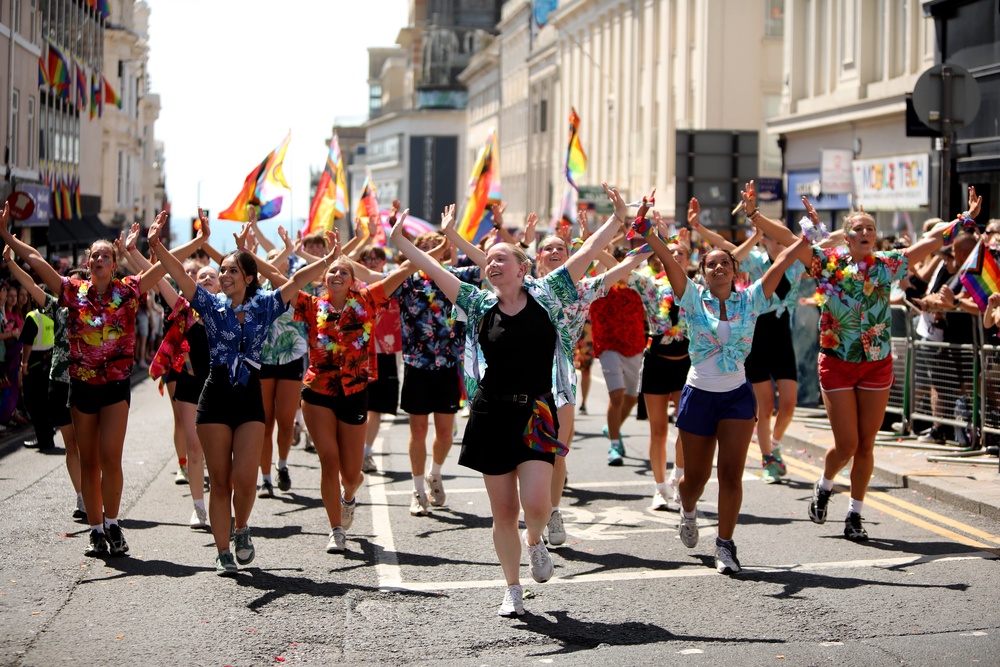 People taking part in Brighton Pride 2026 (Getty)