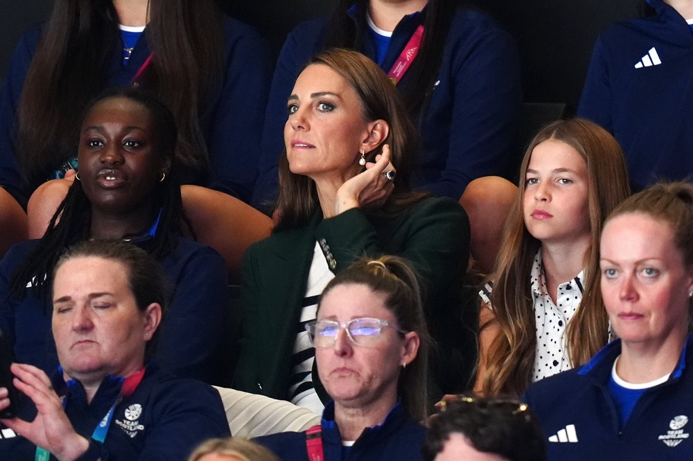 William, Kate and their three children were at the netball semi-finals (Jane Barlow/PA) (PA Wire)