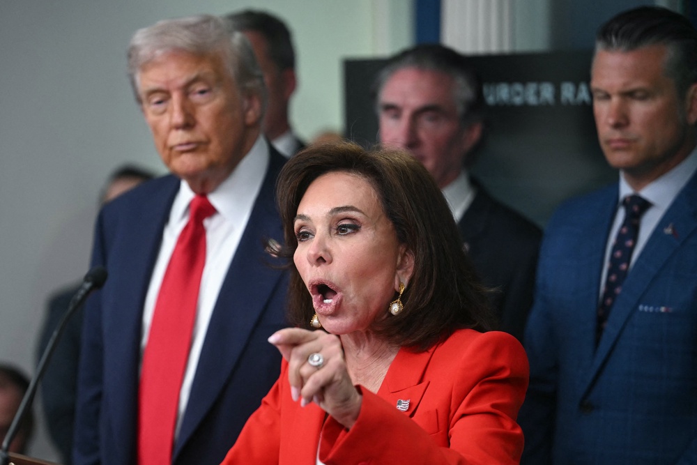 Trump has publicly expressed his dissatisfaction with Pirro, saying she ‘choked’ and ‘folded like an umbrella’ after dropping charges against a man the president has accused of vandalizing the recently renovated Reflecting Pool (AFP/Getty)