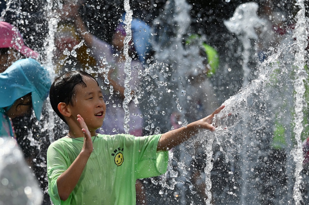 South Korea registered its highest temperature since records began more than a century ago on August 2 (AFP/Getty)