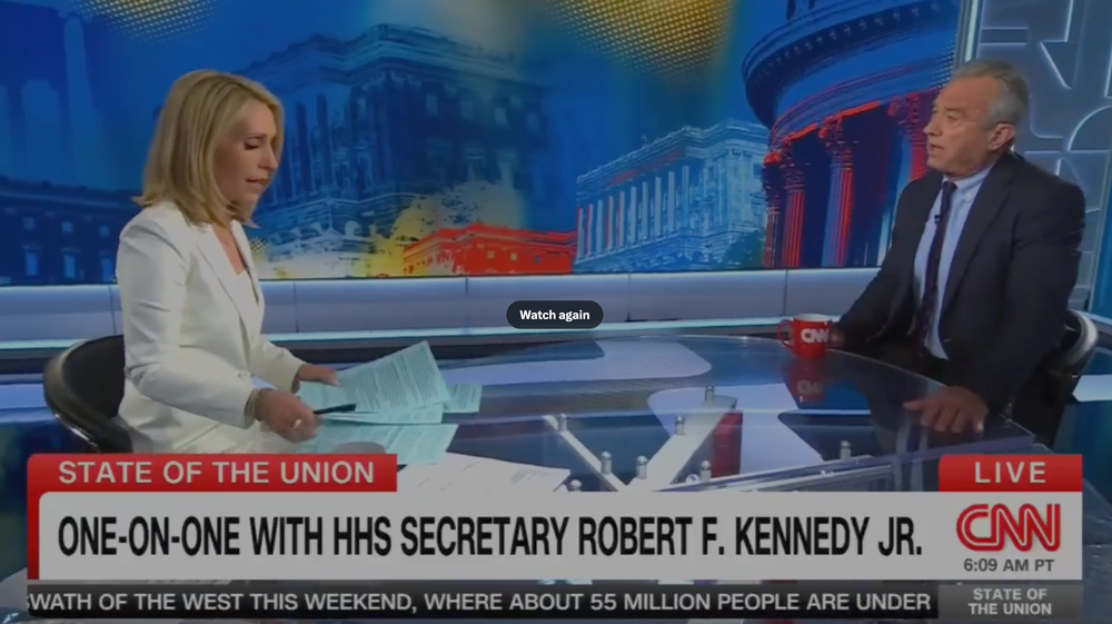 Dana Bash and RFK Jr. sparred over the media’s role in providing information and questioning experts during the pandemic (CNN)