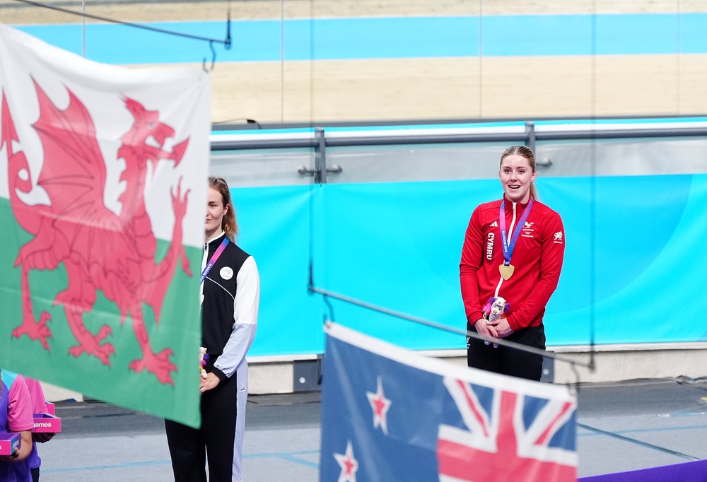 Emma Finucane became the first sprint cyclist to win four gold medals at the same Commonwealth Games (Owen Humphreys/PA) (PA Wire)