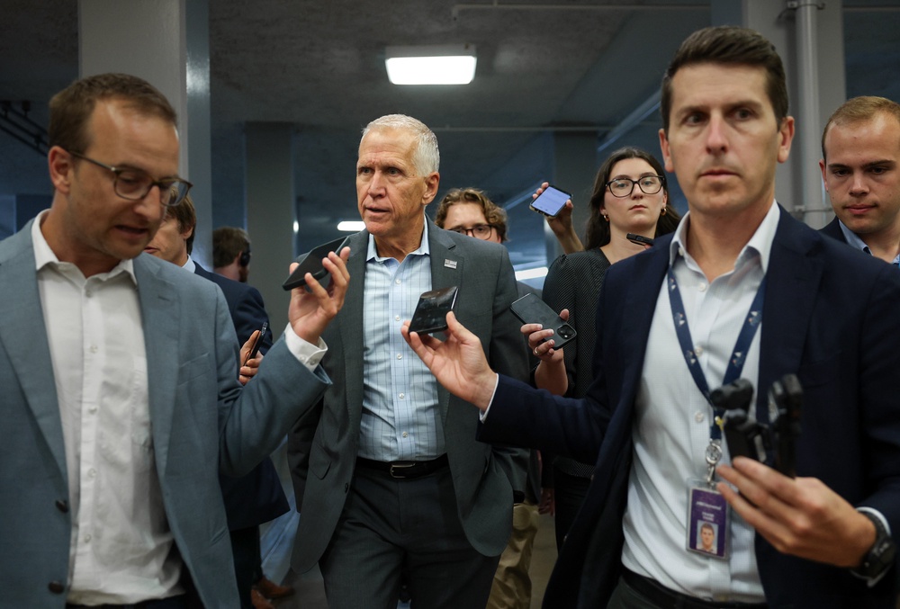 Two Senate Republicans, John Cornyn and Thom Tillis, said they'll vote against confirming Todd Blanche as attorney general unless the DOJ kills the anti-weaponization fund. (Getty)