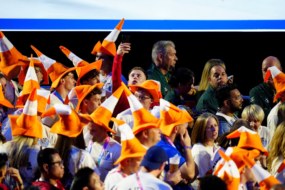 Team Scotland athletes celebrated at the closing ceremony of the Commonwealth Games (Jane Barlow/PA) (PA Wire)