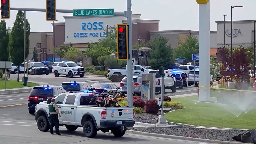 Following the eruption of gunfire on Saturday, police and first responders rushed to the scene, and several citizens engaged with the shooter, police said (Reuters)