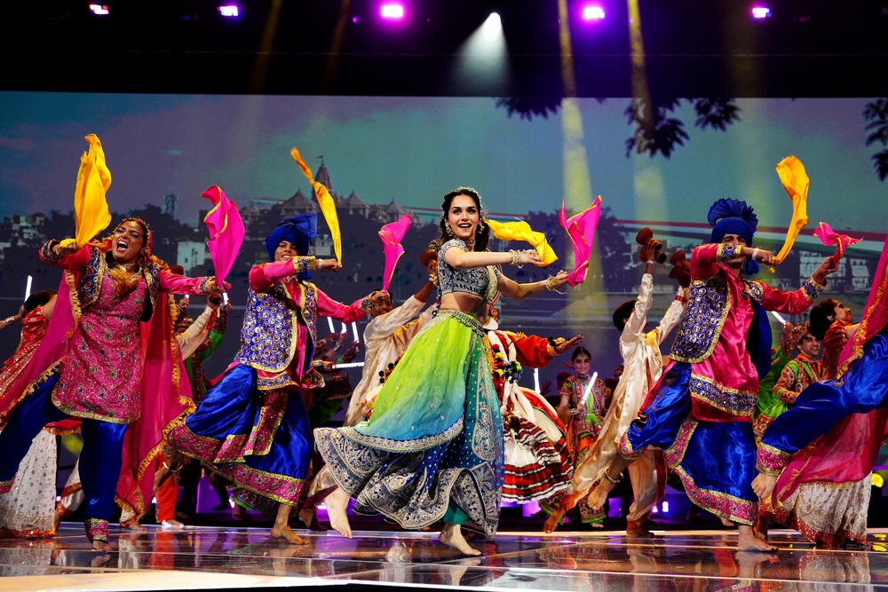 There was dancing as the Indian city of Amdavad was welcomed as the host city for the 2030 Games (Andrew Milligan/PA) (PA Wire)
