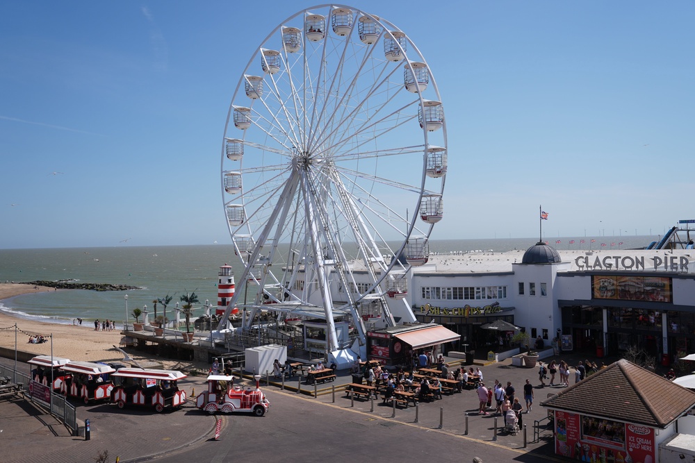 People on the pier in Clacton-on-Sea, Essex (Joe Giddens/PA) (PA Wire)