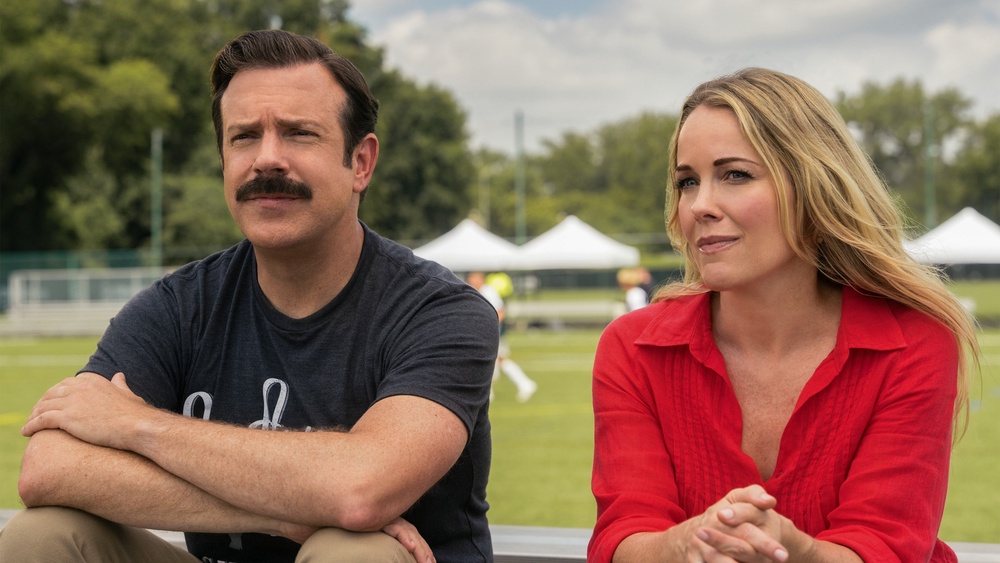 Jason Sudeikis and Andrea Anders in ‘Ted Lasso’ season four (Apple TV+)