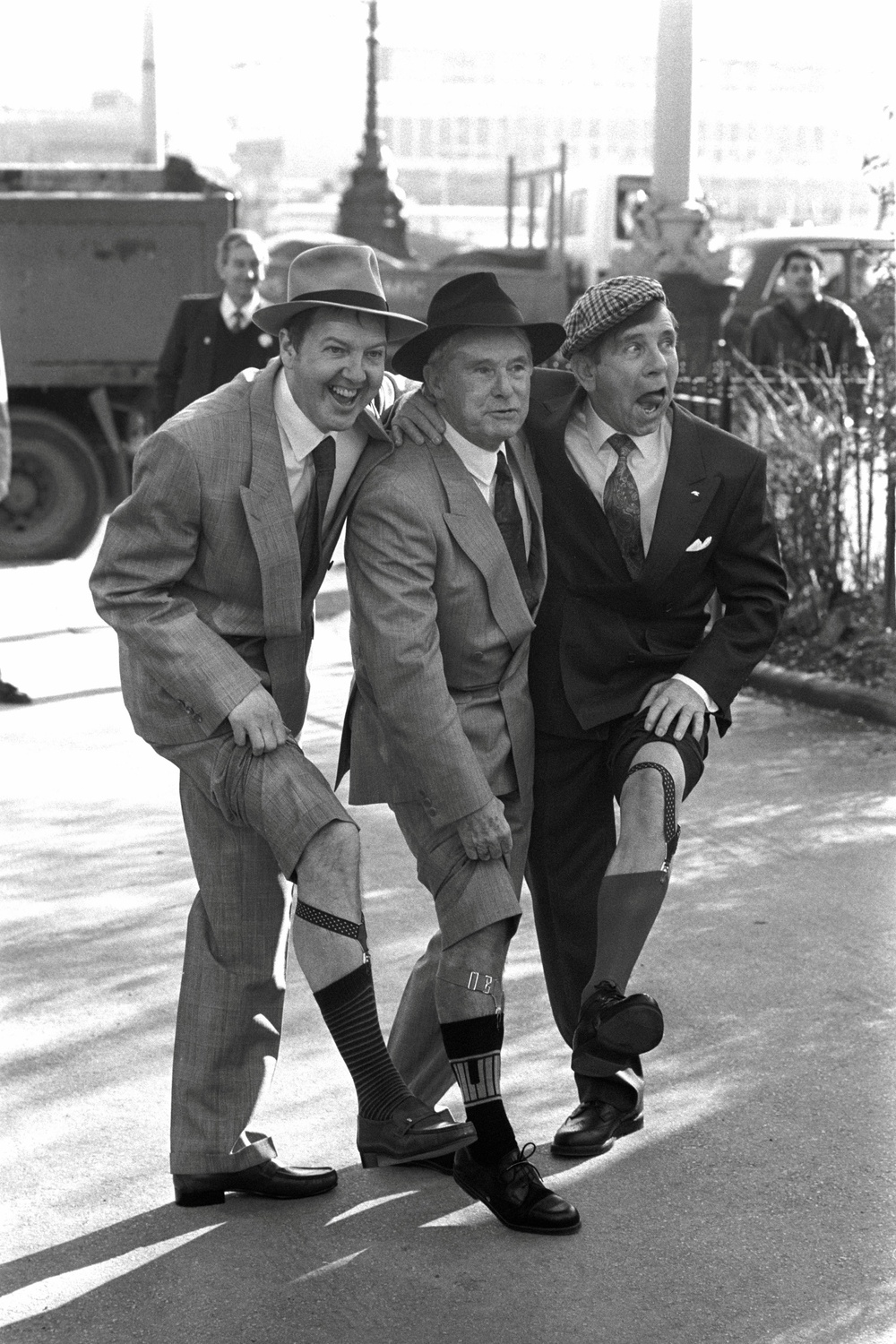 Jimmy Cricket was a well-known figure from TV variety shows in the 1980s – here he is pictured with Ernie Wise and Norman Wisdom in 1989 (Mike Stephens/PA) (PA)