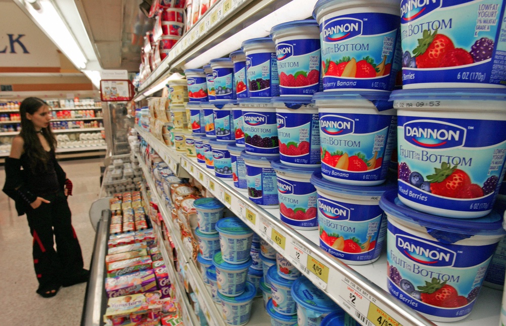 ‘While we understand the disappointment some may feel, we hope our loyal coffee yogurt lovers enjoy the many other delicious and nutritious alternatives,’ Dannon said (AFP/Getty)