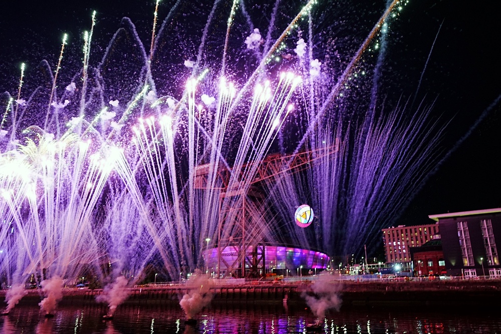 Fireworks during the closing ceremony of the 2026 Commonwealth Games (Jane Barlow/PA) (PA Wire)