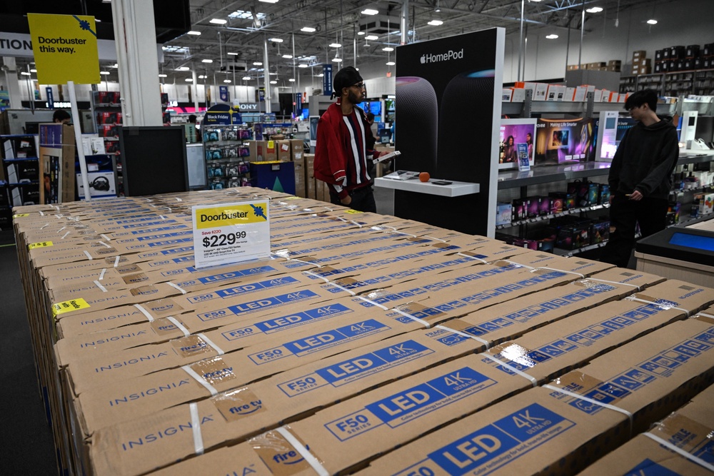 The electronics retailer reportedly opened one of these smaller locations in Jonesboro, Arkansas, this week (AFP via Getty Images)