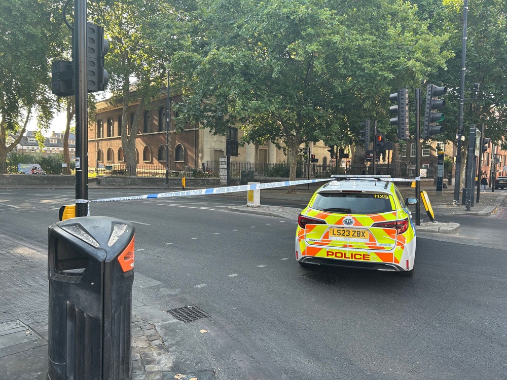 A cordon was put in place on Hackney Road (The Independent)