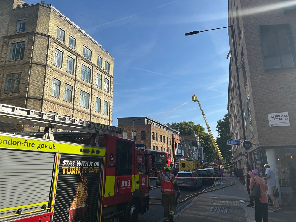 The fire was brought under control by 8:47am (The Independent)