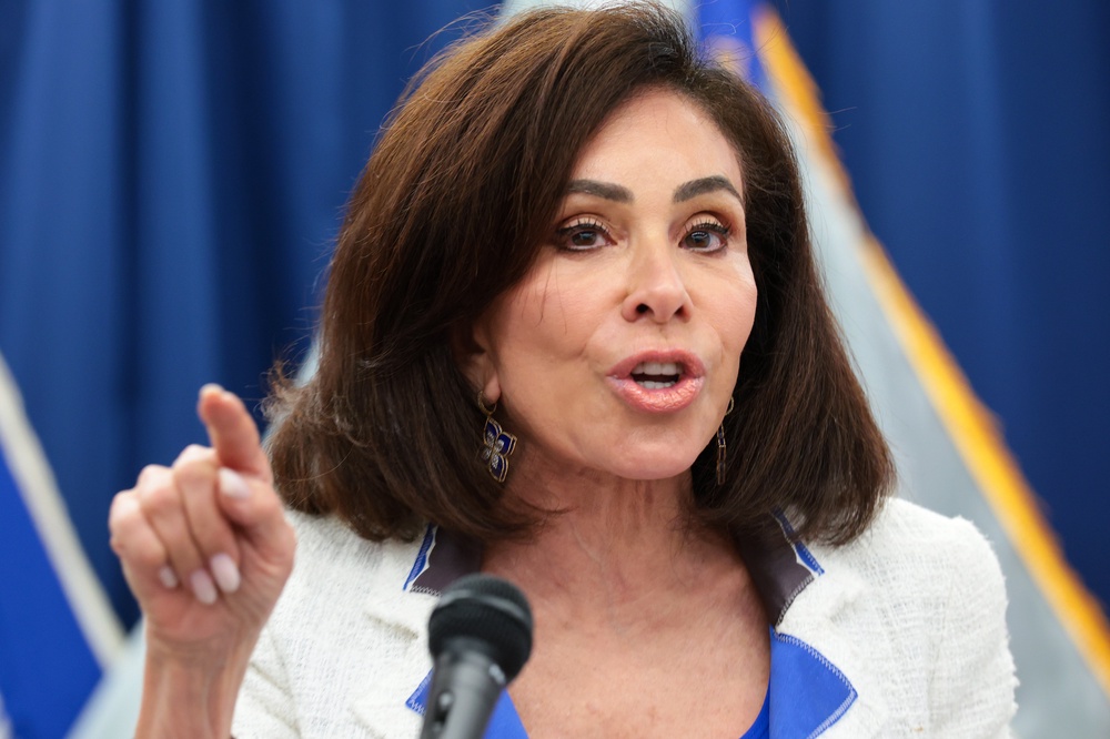 Pirro’s office has admitted that it did not have evidence that Hearn damaged the monument and has agreed to drop the case entirely, but she wants to leave open the possibility of prosecuting him again should new evidence emerge later (Getty)