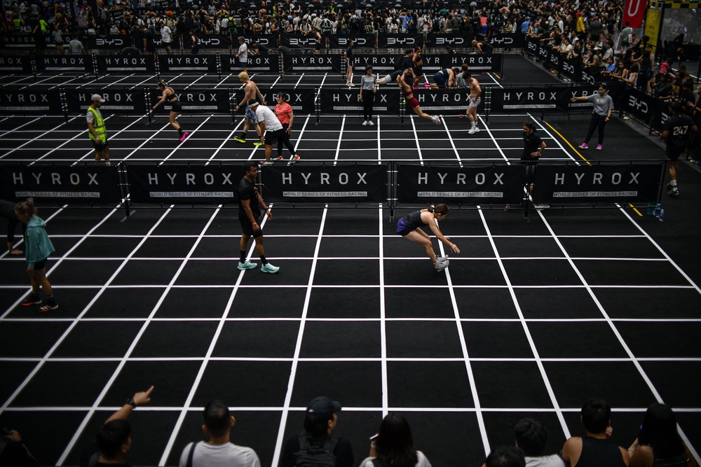 Participants compete in the 
