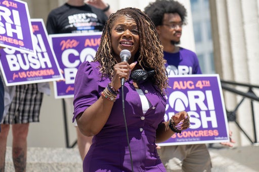 Former Democratic congresswoman Cori Bush is out for revenge after losing her seat to Wesley Bell two years ago (AP)