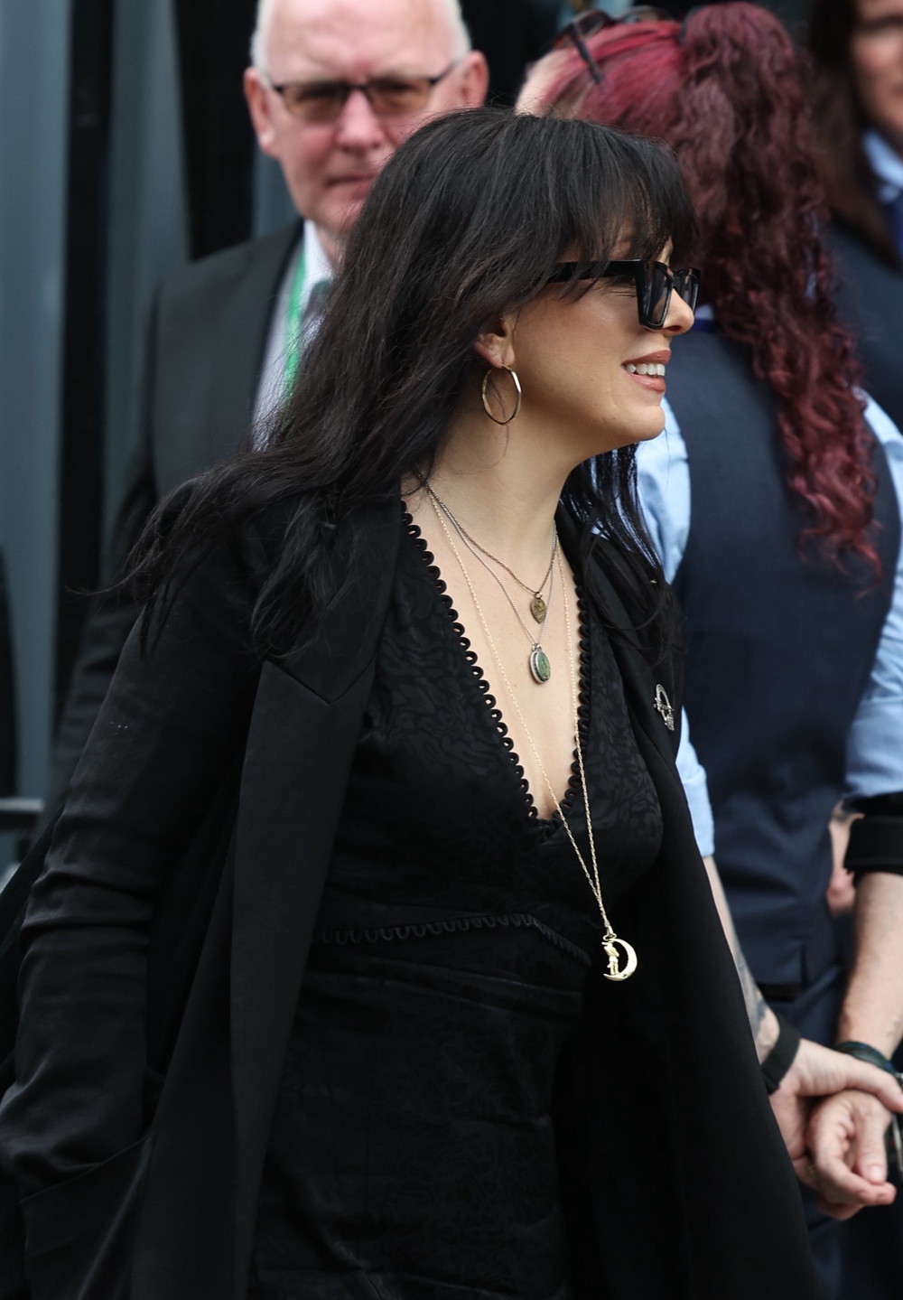 Imelda May arrives for the funeral of Glen Hansard at St Patrick’s Cathedral in Dublin (Damien Eagers/PA) (PA Wire)