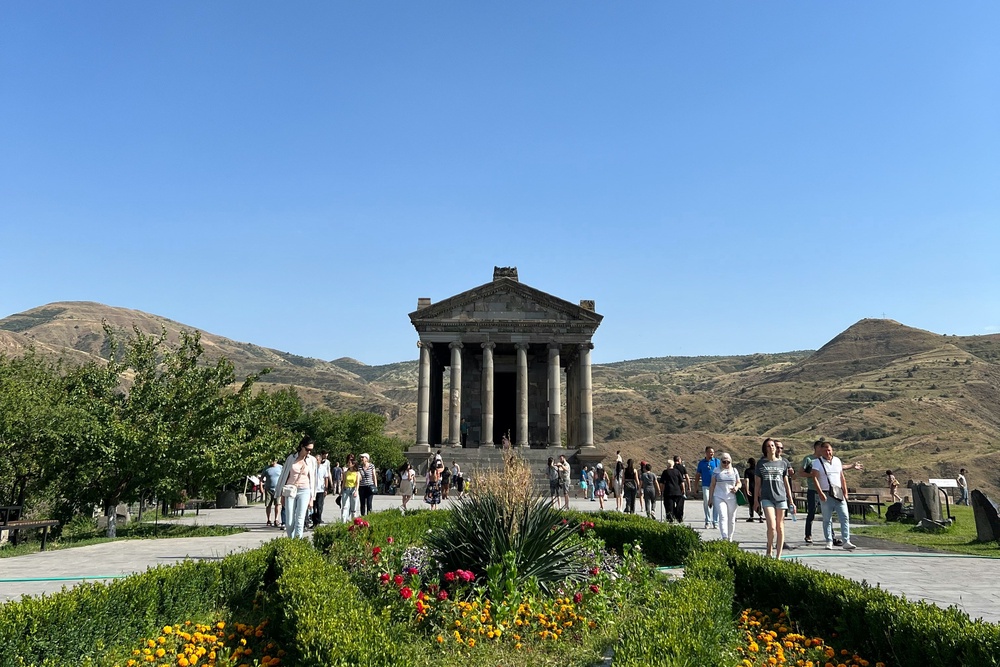 Garni Temple is the only surviving Greco-Roman colonnaded building in the former Soviet Union (Kishore K Konangi / Unsplash)