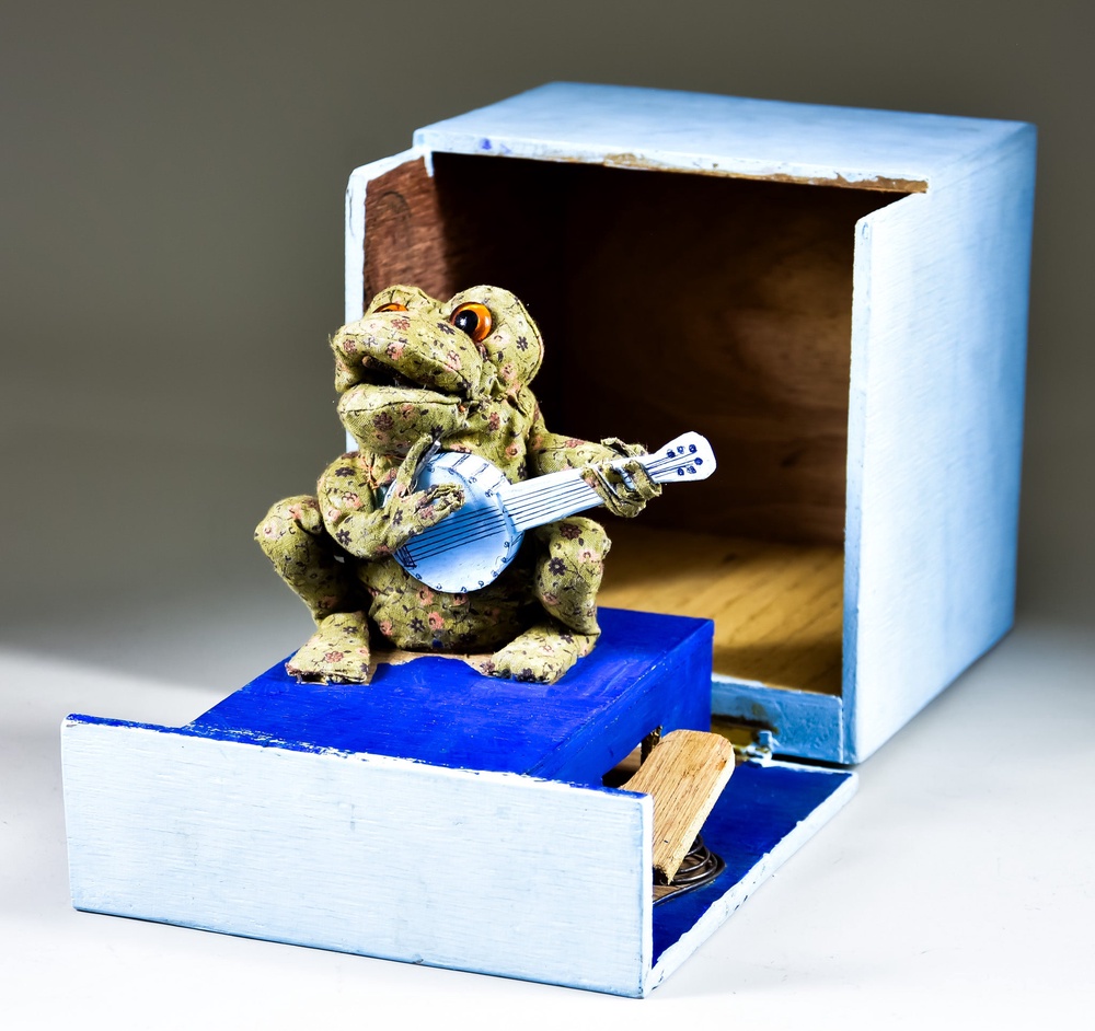 A mechanical model of animated character Gabriel the Toad was also up for sale (The Canterbury Auction Galleries/PA)