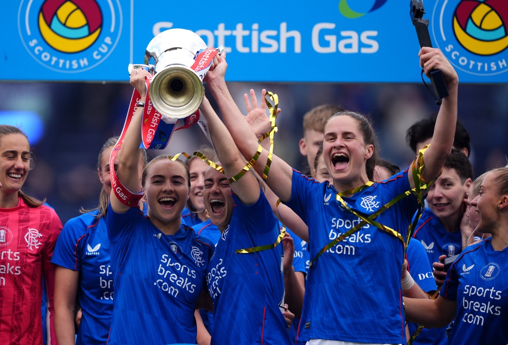 Women’s Scottish Cup holders Rangers are in Champions League action (Andrew Milligan/PA) (PA Archive)