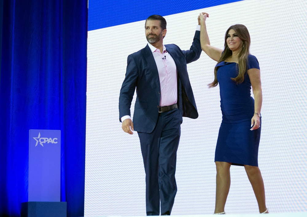 Guilfoyle became engaged to Donald Trump Jr. in 2020, but the nuptials were called off after the president’s son was spotted holding hands with Bettina Anderson in 2024 (AFP/Getty)